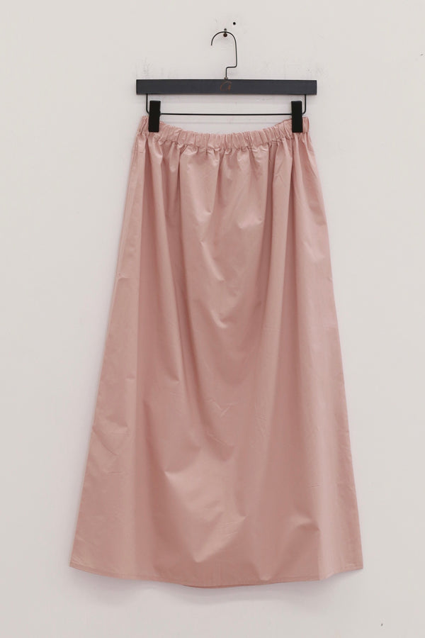 BASERANGE Elastic waist skirt Comfortable French BAS-SKCA-PO-SU25-FEN Pink